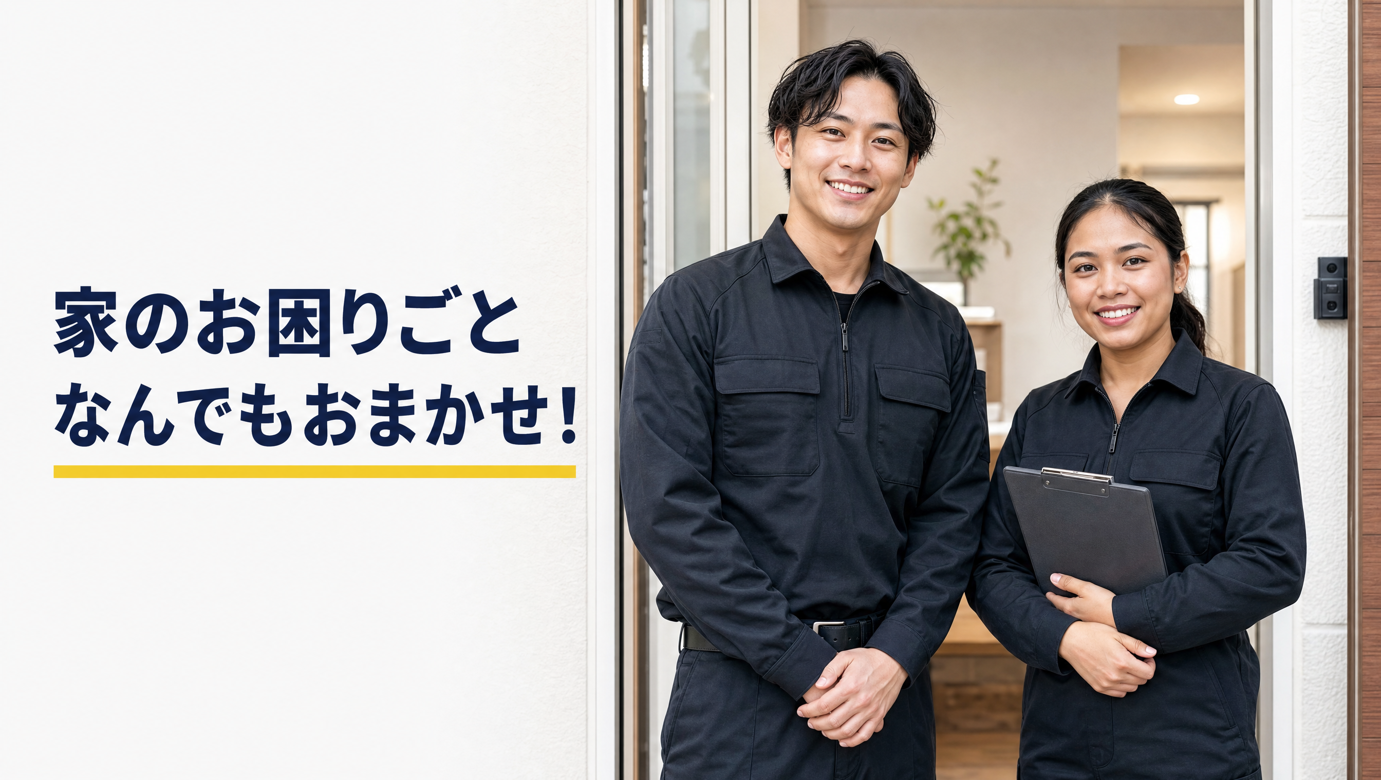 家のお困りごと、なんでもおまかせ — 日英バイリンガル対応スタッフ